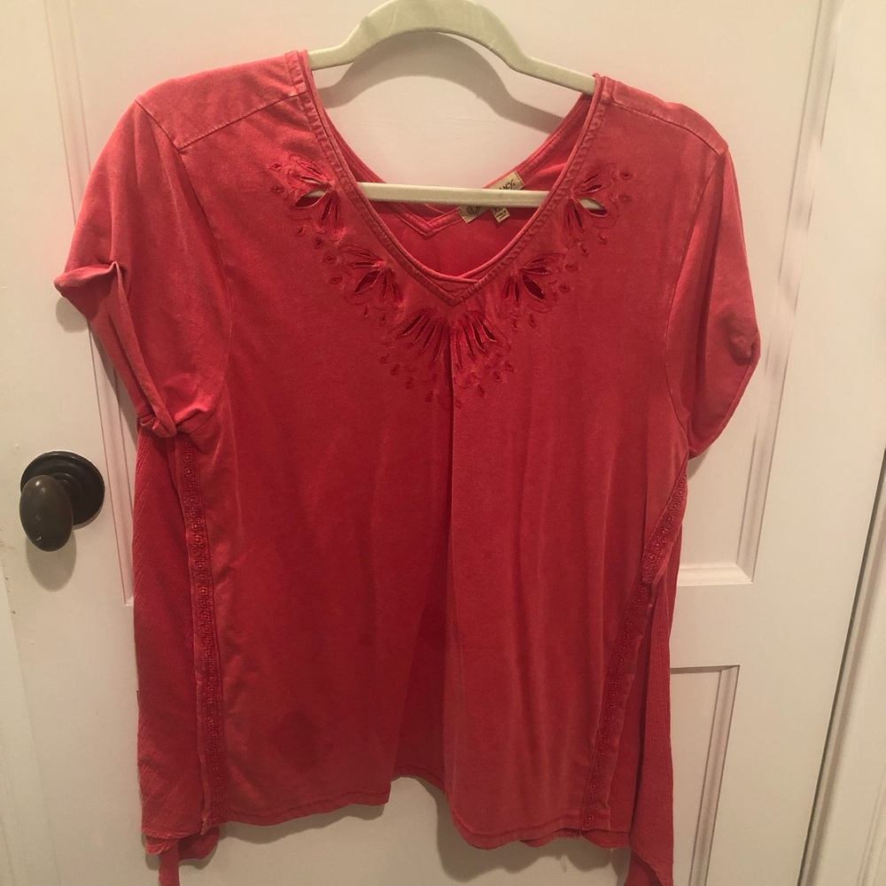 Coral Blouse